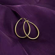Large Oval Hoop Earrings
