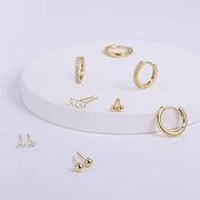 14K Gold Plated Earring Sets for Multiple Piercing - Alexcraft®