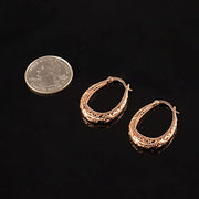 Vintage Filigree Hoop Earrings