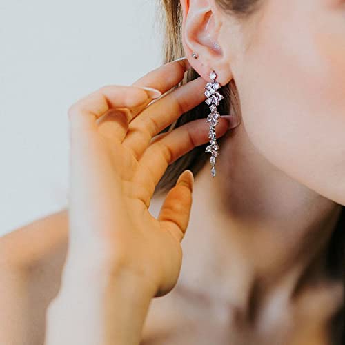 Chandelier Crystal Rhinestone Drop Dangle Earrings
