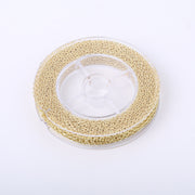 33 Feet 2 MM Gold Plated Solid Brass Cable O Chain Spool - Alexcraft®