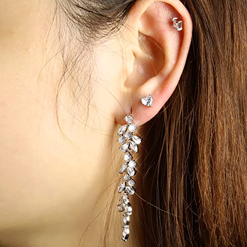 Chandelier Crystal Rhinestone Drop Dangle Earrings