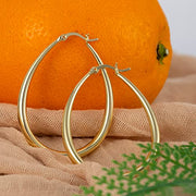 Large Oval Hoop Earrings