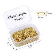 24FT 14K Paperclip Raw Chains - Alexcraft®